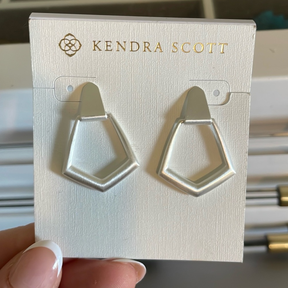 Kendra Scott Rhodium Paxton Earrings